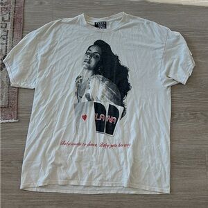 Lana Del Ray Merch T-Shirt with Black and Red Print